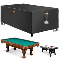 8ft Pool Table Covers, Billiard Table Covers Windproof, 420D Oxford Outdoor Pool Table Cover Waterpr