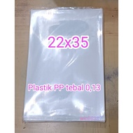 Thick PP plastic bag 22x35x0.13