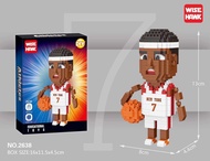 15 Types NBAs Stars Building Blocks Jordans Kobes James Currys Basketball Star Model Nano Blocks Hou