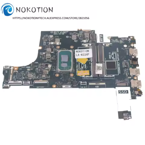 GDI4A LA-K034P For Dell Vostro 3400 3500 Inspiron 3501 Laptop Motherboard With i3-1115G4 I5-1135G7 I