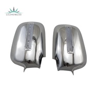 1Pair Car Rearview Door Mirror Covers with LED Parts Accessories for Honda CRV RD9 CR-V 2001 2002 2003 2004 2005 2006