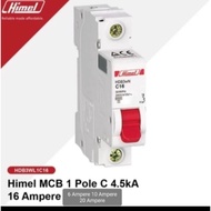 MCB Himel 1Phase 1p 6A 10A 16A 20A mcb 20a