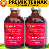 BIOPROS TP FORTE inj 100ml - ATP Vitamin Mineral Penguat Otot Hewan