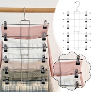 Trouser Hanger Clips Wardrobe Clothes Hanger Stainless Organiser Skirt Hanger Steel Clothes E3n7