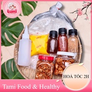 [LOẠI NGON] Bánh tráng phơi sương 150g muối tép hành phi 100g bơ 100g chai muối sặc hũ tóp mỡ (Tặng 
