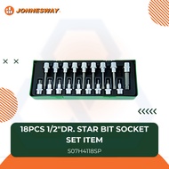 18PCS 1/2″DR. STAR BIT SOCKET SET ITEM NO.:S07H4118SP