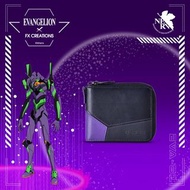 保證全新～FX CREATIONS X 新世紀福音戰士 EVA 初號機 – 真皮拉鍊銀包（港鐵沿線面交）