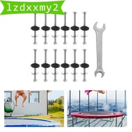 [Lzdxxmy2] 12Pcs Trampoline Screws Sturdy for Strengthen Trampoline Stability 83mm Long Jumping Bed Screws Trampoline Bolts and Nuts