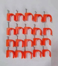 100PCS Orange / Blue PVC Clamp PVC Cable Clips #1/2 or #3/4 FOR CHOOSE
