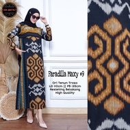 Baju Batik Wanita Gamis Muslim Dress Modern