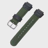18mm Nylon Watch Strap for Casio for G-SHOCK W800H Black Green Bracelet SGW400 F91W F84 F105/108/A15