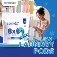 Pepersog 4-in-1 Extra Clean Laundry Pods - 8x Concentrated Cleaning Power