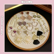 S925 Silver Needle Sweet Metal Earrings Pearl Earrings Elegant And High-End Earrings Fashion Accesso