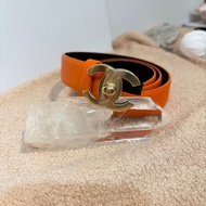 CHANEL 金扣皮帶