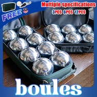 【Fast Shipping】petanque ball bola petanque pertandingan Training Petanque Ball (3pcs/6pcs/12pcs) Sil