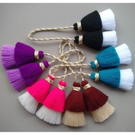 2-Layer Tassel Double Spiral Rope Long 11 cm Braided 4.5 Inches