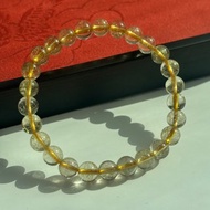 天然金發晶手鏈 招財水晶手鏈 闢邪開運 旺事業助事業 7mm 女神節