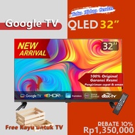 Google TV 32 43 inch 4K UHD Smart TV Dolby Audio WI-FI Youtube Netflix Google Play New Bezel-less Mu