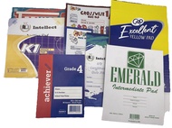 10pad/20pad per ream -All level pad paper for grade 1-4, intermediate pad, quiz pad and yellow pad