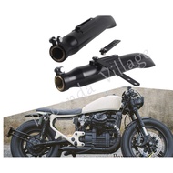 Universal Slash Cut Exhaust Muffler Retro Vintage Chrome Antiqued Silencer Escape Moto For Harley CG