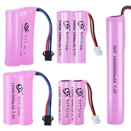 ஐ♛14500 18650 lithium battery pack 3.7V 7.4V rechargeable battery toy car battery small fan battery