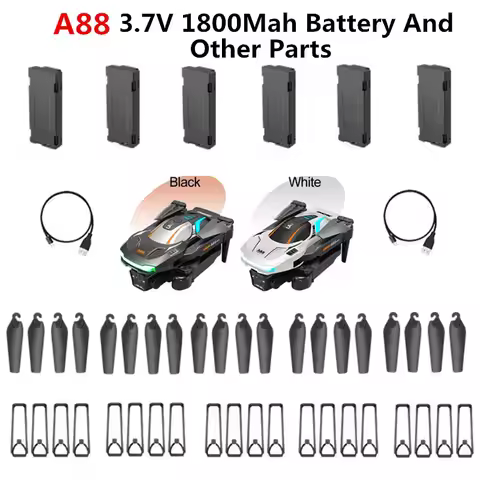 A88 Drone 3.7V 1800Mah Battery /Propeller USB Line A88 Mini Drone Original Spare Parts A88 Dron Batt