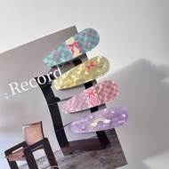 B67 /Piece Triangle Hair Clip Cute Water Drop Acrylic Accessories
