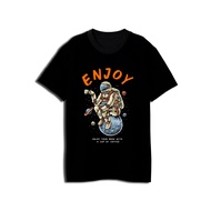 OBASIC BLACK T-SHIRT | ENJOY ENJOY ENJOY