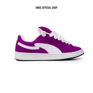 EMOE - EXCEL PURPLE Men's and Women's Sneakers, Elegant Suede Casual Shoes, Rubber