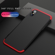 GKK Rugged Case for iPhone X iPhone 10 Case 360 Degree Full Protection Hard PC Matte Fundas Coque