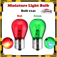 Miniature Bulb 1141 / Red, Green, Blue or White / 12v / 21w - P21w / Mentol