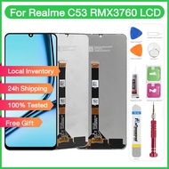 Original LCD With Frame For REALME C53/ C51 LCD Display Touch Screen Digitizer Replacement