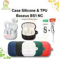Baseus BS1 NC Silicone Case Cover BS1NC/ Model A00101 + Carabiner + Lanyard Strap With Clip