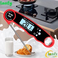 LANFY Digital Thermometer Probe, Waterproof Electronic Food Thermometer, Multifunctional Instant Rea