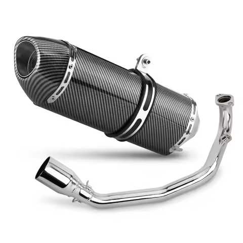 Motorcycle Exhaust Pipe Gy6 Exhaust System tank 200 Scooter for yamaha zuma Gy6 200cc