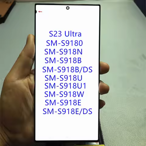 S23ULTRA 6.8" 120Hz Defective SUPER AMOLED Single Sale Pulled Parts Screen For Samsung Display S23 U