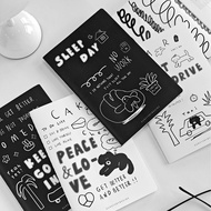 I1I0 First Product Black White Puppy Car Line Book A5B5 Horizontal Line Book Student Homework Notebo