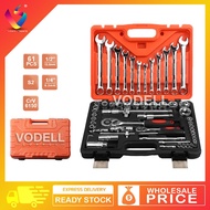 Original SATAGOOD 61pcs Combination Socket Wrench Ratchet Spanner Tools Set Box Power Tool Car Motor