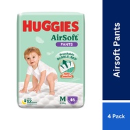 HUGGIES AirSoft Pants M46 L36 XL30 XXL24 (4 Packs)