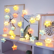 Lozzby Battery Powered Macaroon Star 10/20Led String Lights Fairy Lights