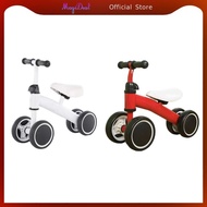 MagiDeal Balance Bike with 4 Wheels for 1 2 3 Year Old Kids First Birthday Gift
