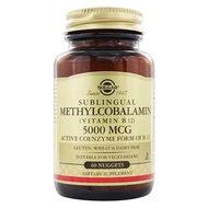 Solgar Methylcobalamin (Vitamin B12) 5000 mcg 60 Nuggets