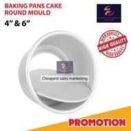 2/4/6/8  inch Aluminium Alloy Round Cake Mould Removable Non-Stick Mousse Baking Mould Non Stick Cake Mould Cake Pan