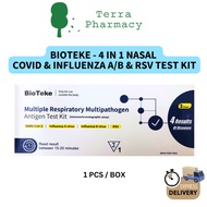 [ Exp 11/26 ]  (4 IN 1) RSV/ Covid/Influenza A/Influenza B RTK Nasal Test Kit 1 PCS