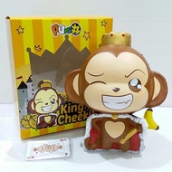 15 cm Squishy Punimaru Jumbo Cheeki King Monkey Size Red Cloak