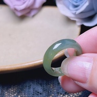 【求‧緣】冰種黃加綠翡翠戒圈 | 國際9圍 | 天然翡翠A貨 | 送禮