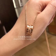 Overseas Daigou Bvlgari Bvlgari B. ZERO1 Spring Threaded Diamond Clavicle Chain Necklace