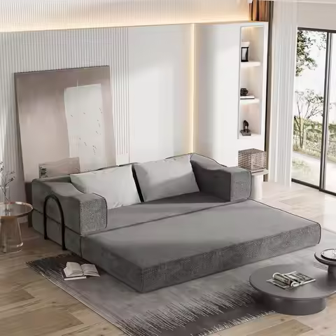 Pullout sofa Bed - 80 "convertible sofa bed, foam spring floor mattress, futon sofa, king bed mattre