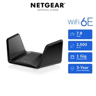 NETGEAR Nighthawk (RAXE300) WiFi 6E Router : 8-Stream Tri-Band, Up to 2,500 sq ft, AXE7800 7.8Gbps