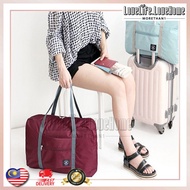 Ready Stock Malaysia Foldable Travel Duffel Bag Luggage Sports Water Resistant